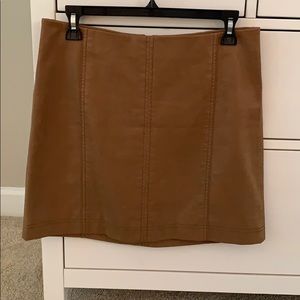 Free People Modern Femme Vegan Suede Mini Skirt